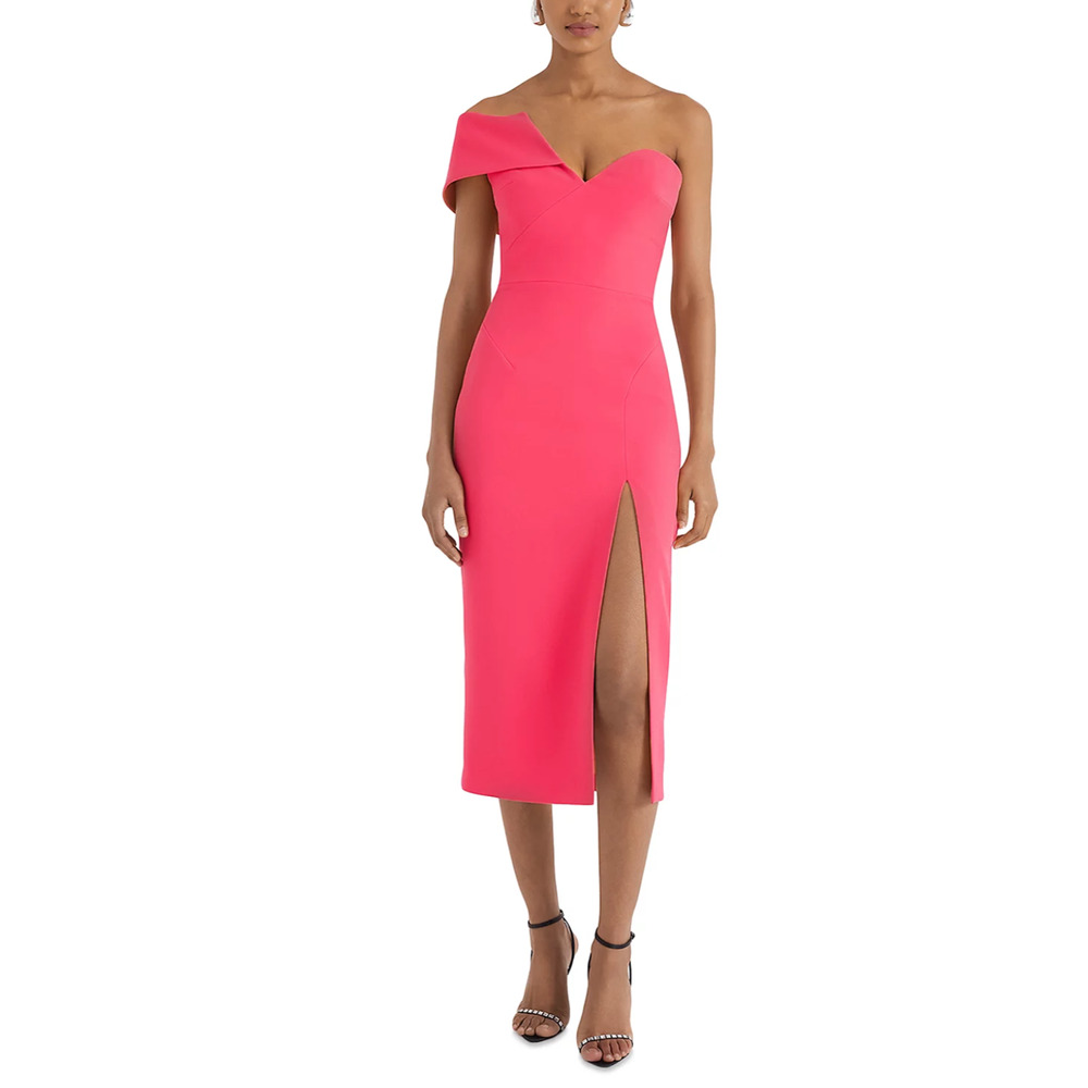 Safiyaa Women Opal Crepe Dress Dahlia Size 40 FR/ 8 US